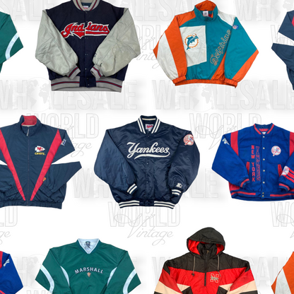 PRE ORDER - PREMIUM VINTAGE PRO SPORTS JACKETS - GRADE A - 40pc