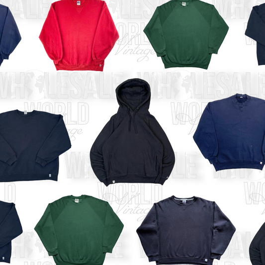 RUSSELL ATHLETIC BLANK SWEATSHIRTS - GRADE A - 50pc