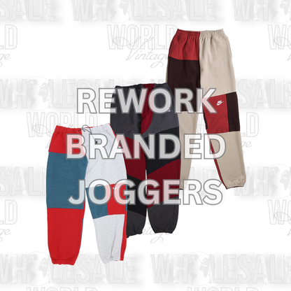 BRANDED REWORK JOGGERS - GRADE A - 50pc