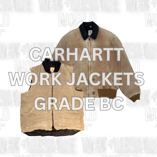 ORIGINAL CARHARTT WORK JACKETS - GRADE BC - 25pc