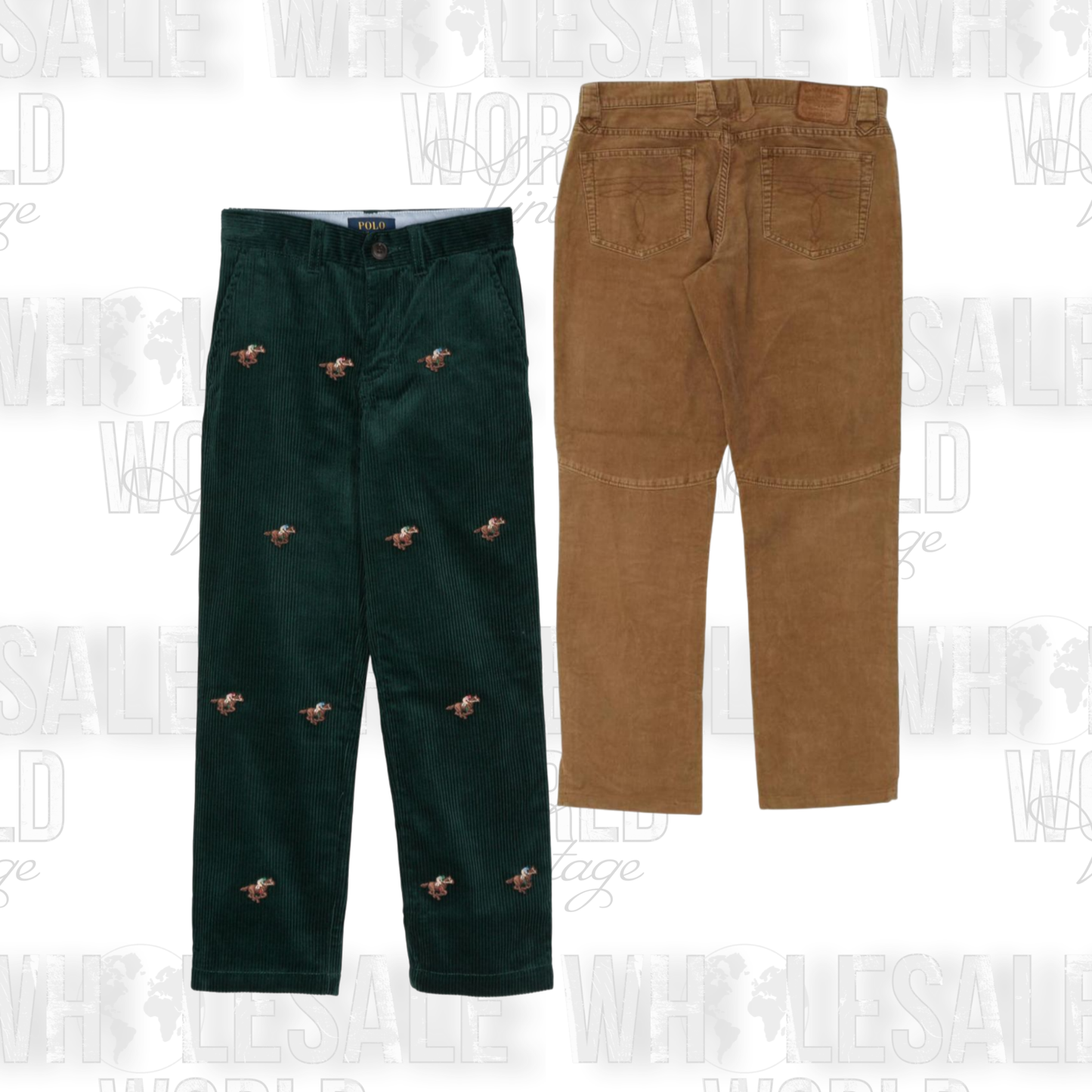 PRE ORDER - RALPH LAUREN CORDUROY TROUSERS - GRADE A - 40pc