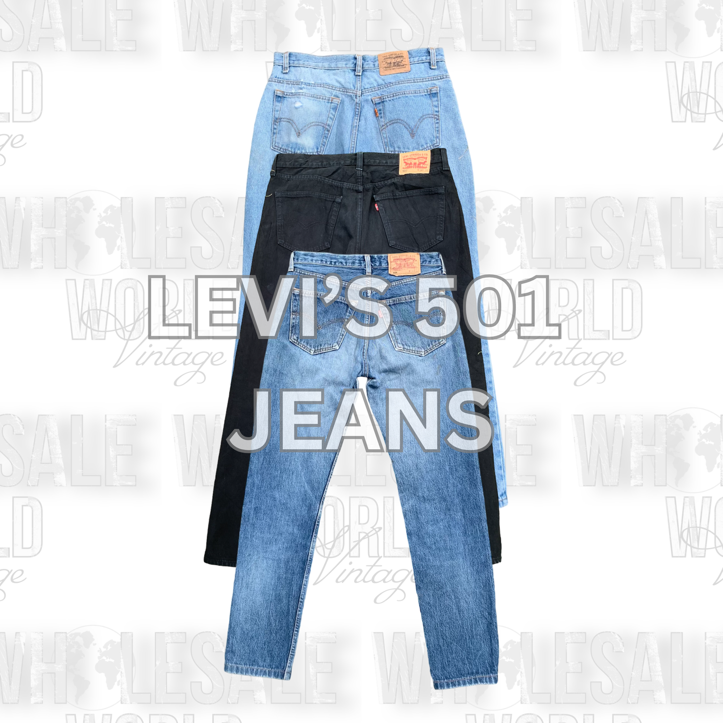 LEVI'S 501 JEANS - GRADE A - 50pc