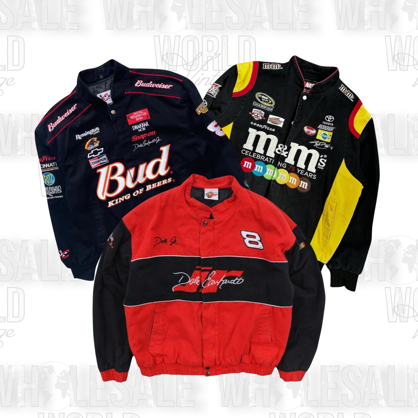 PRE ORDER - PREMIUM NASCAR JACKETS - GRADE A - 25pc