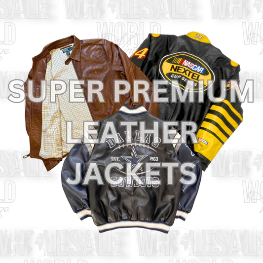 SUPER PREMIUM LEATHER JACKETS - GRADE A - 20pc