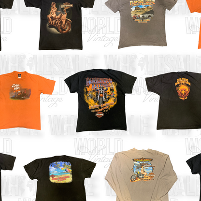 PRE ORDER - PREMIUM HARLEY DAVIDSON T-SHIRTS - GRADE A - 50pc