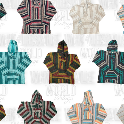 PRE ORDER - MEXICAN STYLE BAJA HOODIES - GRADE A - 40pc