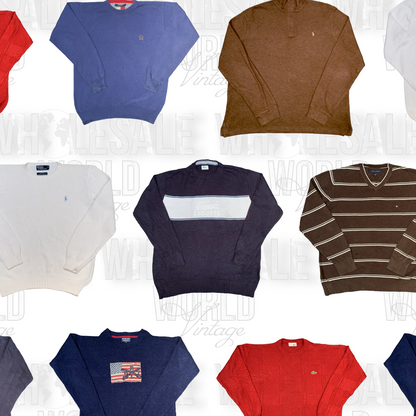 POLO / TOMMY / LACOSTE KNITWEAR - GRADE A - 50pc