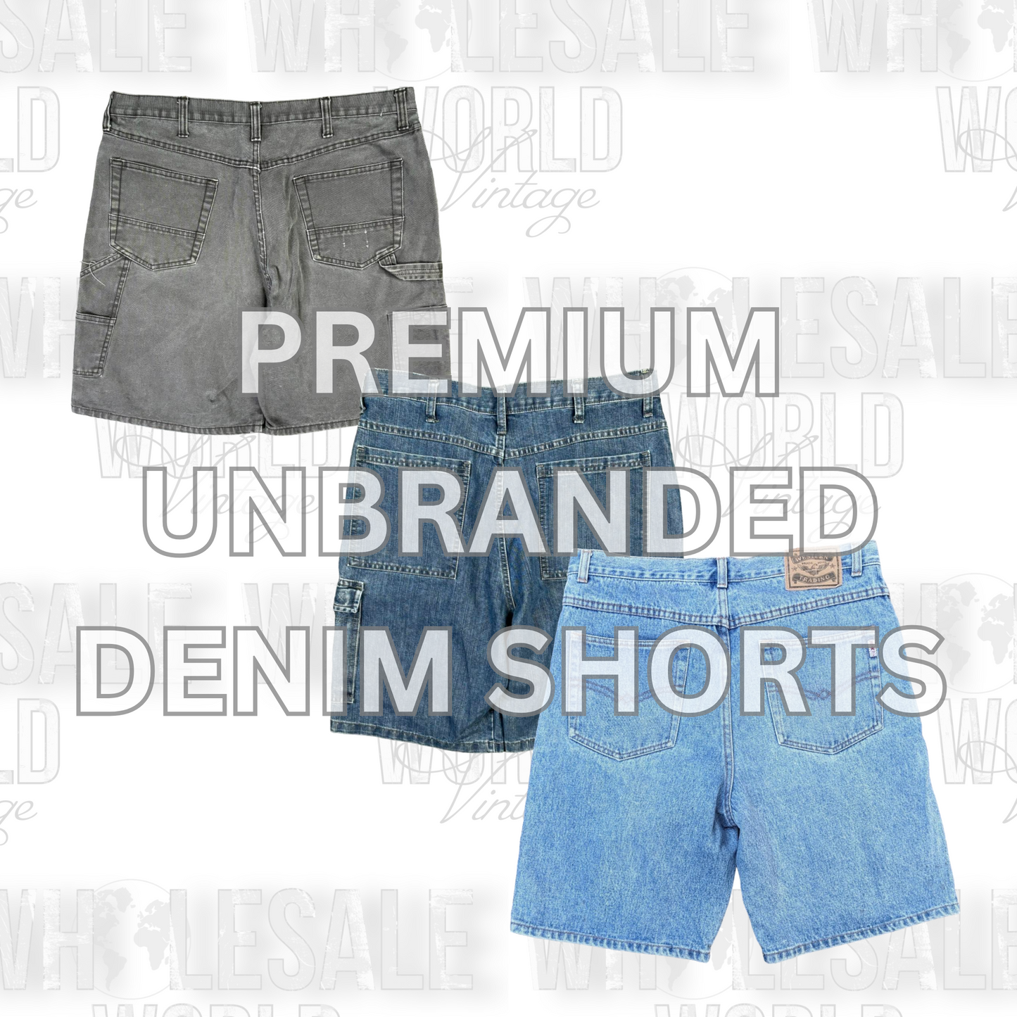 SUPER PREMIUM DENIM SHORTS - GRADE A - 50pc