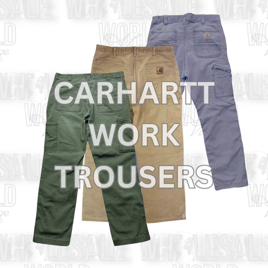 CARHARTT & DICKIES WORK TROUSERS - GRADE A/B - 60pc