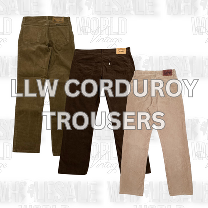 PRE ORDER - LLW (LEVI'S / LEE / WRANGLER) CORDUROY TROUSERS - GRADE A - 40pc