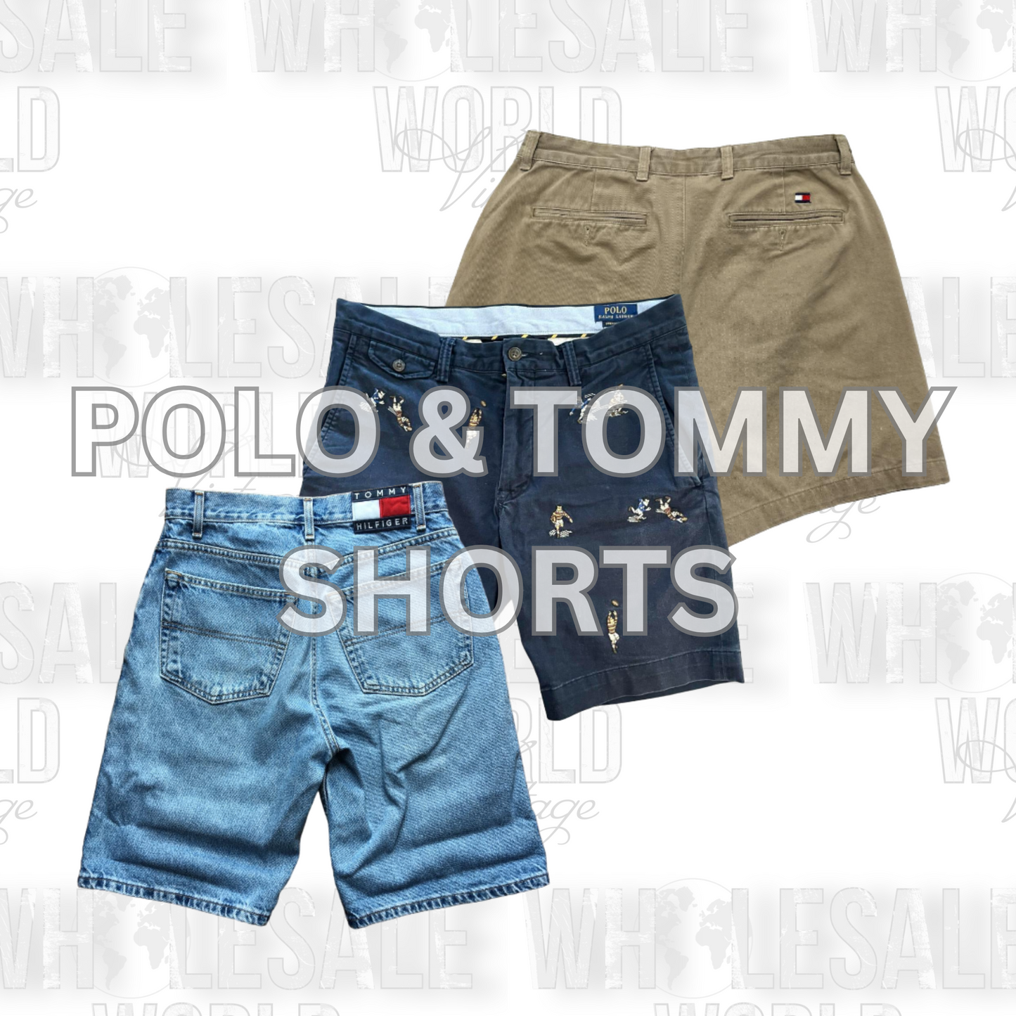 POLO & TOMMY SHORTS - GRADE A - 50pc