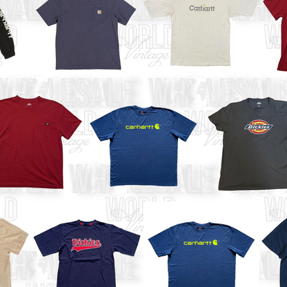 PRE ORDER - VINTAGE CARHARTT & DICKIES T-SHIRTS - GRADE A - 100pc