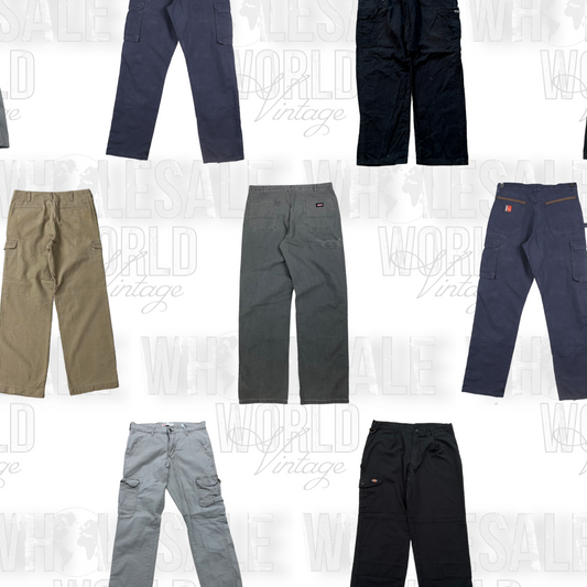 VINTAGE BRANDED CARGO PANTS / TROUSERS - GRADE A - 50pc