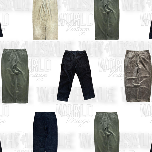 UNBRANDED CORDUROY TROUSERS - GRADE A - 50pc