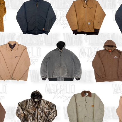 CARHARTT STYLE UNBRANDED WORKWEAR JACKETS - GRADE A/B - 25pc