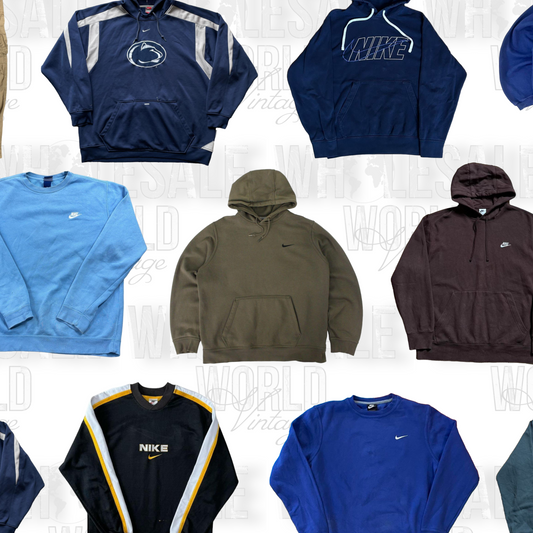 PRE ORDER WITH 10% OFF - NIKE BRANDED SWEATSHIRTS & HOODIES - GRADE A - 50pc