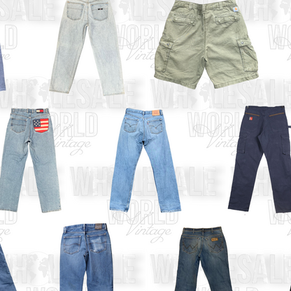 MIXED BRANDED DENIM JEANS - GRADE AB - 50pc