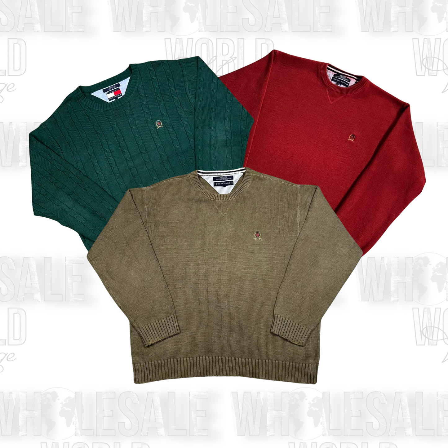 PRE ORDER - TOMMY HILFIGER ROUND NECK KNITWEAR - GRADE A - 50pc