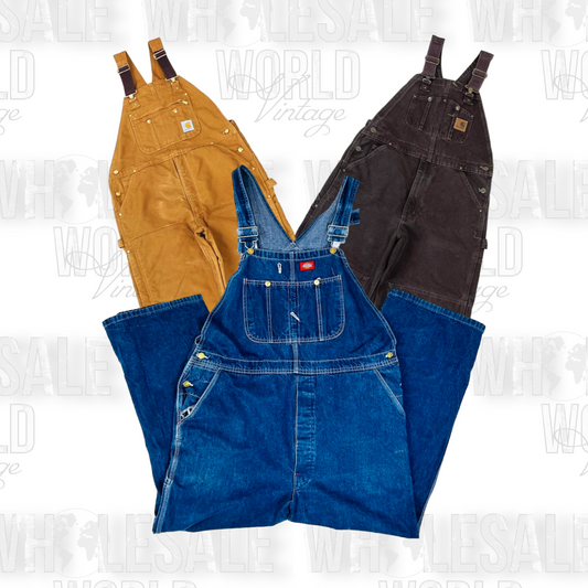 PRE ORDER - ORIGINAL CARHARTT & DICKIES DUNGAREES - GRADE AB - 25pc