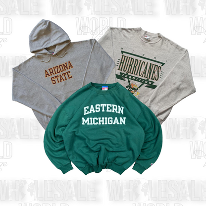 COLLEGE, UNIVERSITY & USA SWEATSHIRTS - GRADE A - 50pc