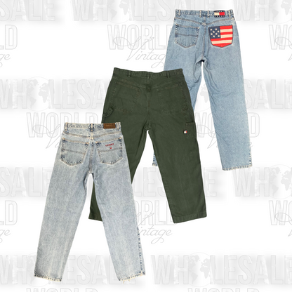 RALPH LAUREN & TOMMY HILFIGER JEANS - GRADE A - 50pc