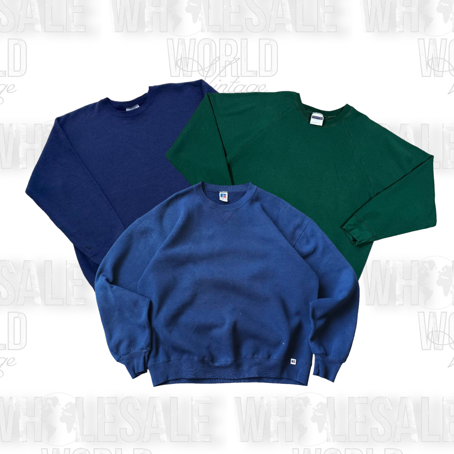 RUSSELL ATHLETIC BLANK SWEATSHIRTS - GRADE A - 50pc