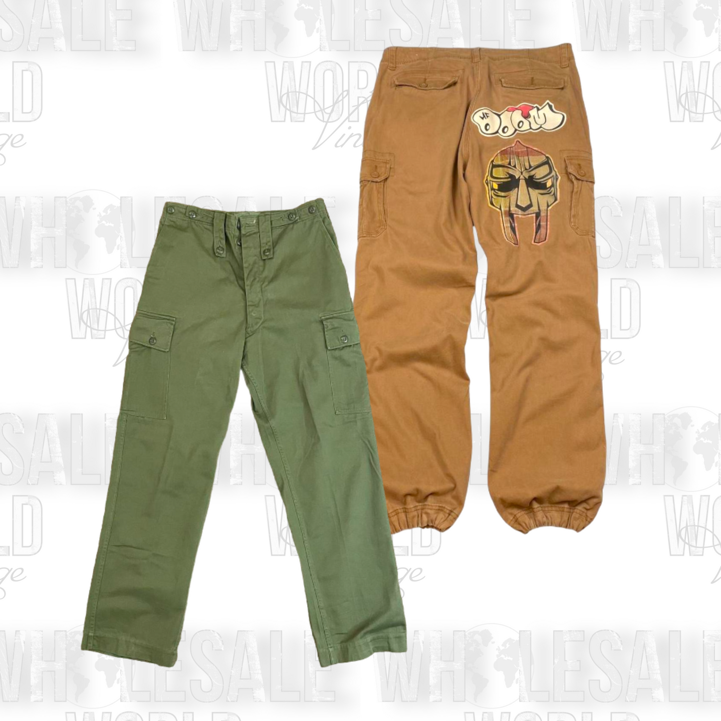 VINTAGE UNBRANDED CARGO PANTS - GRADE A - 50pc