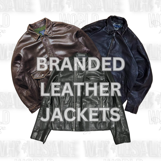 PRE ORDER - BRANDED LEATHER JACKETS - GRADE A - 15pc