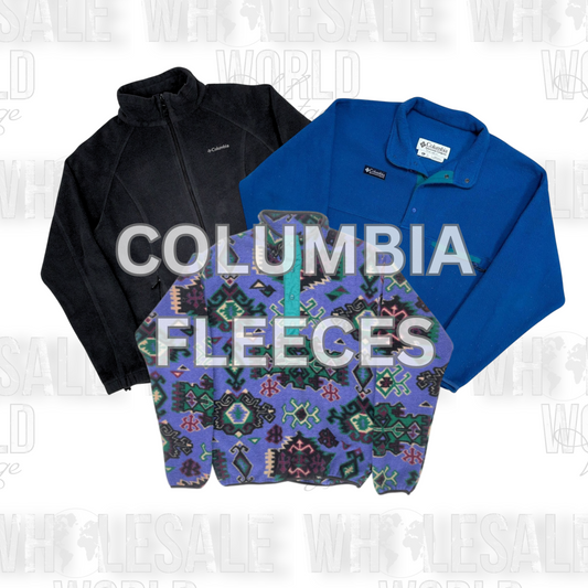 PRE ORDER - COLUMBIA FLEECES - GRADE A - 70pc