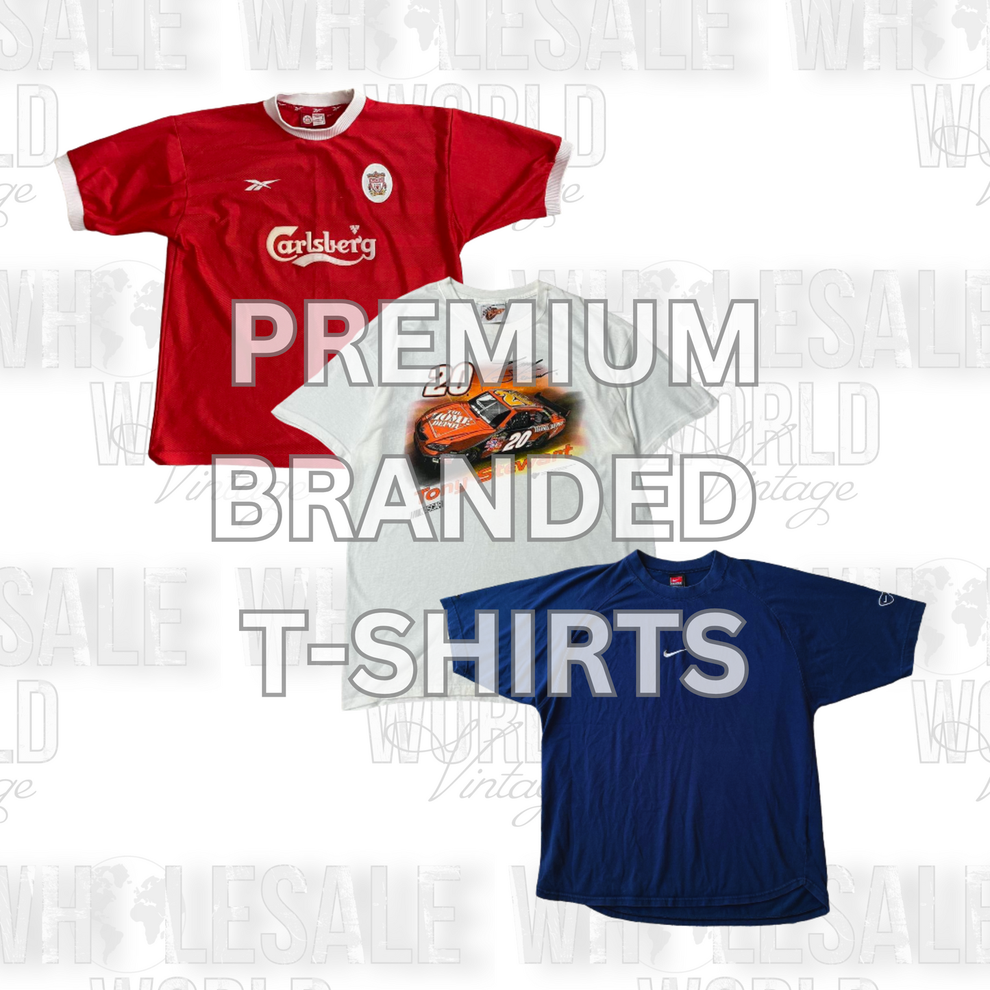 PREMIUM MIX BRANDED & GRAPHIC T-SHIRTS - GRADE A - 100pc