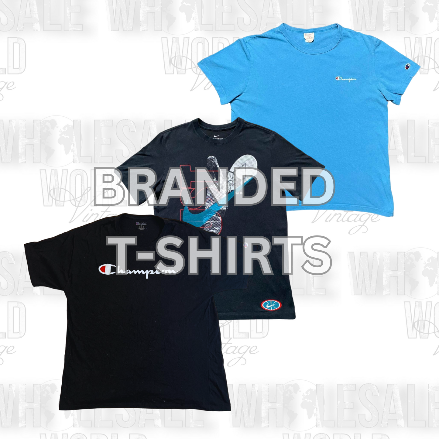 MIX BRANDED T-SHIRTS - GRADE A - 100pc