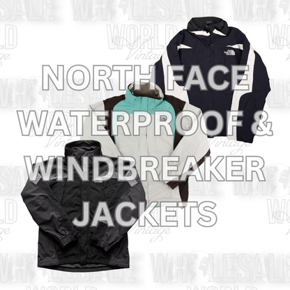 PRE ORDER - NORTH FACE WATERPROOF & WINDBREAKER JACKETS - GRADE A - 25pc