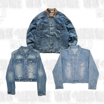 UNBRANDED DENIM JACKETS - GRADE A - 50pc