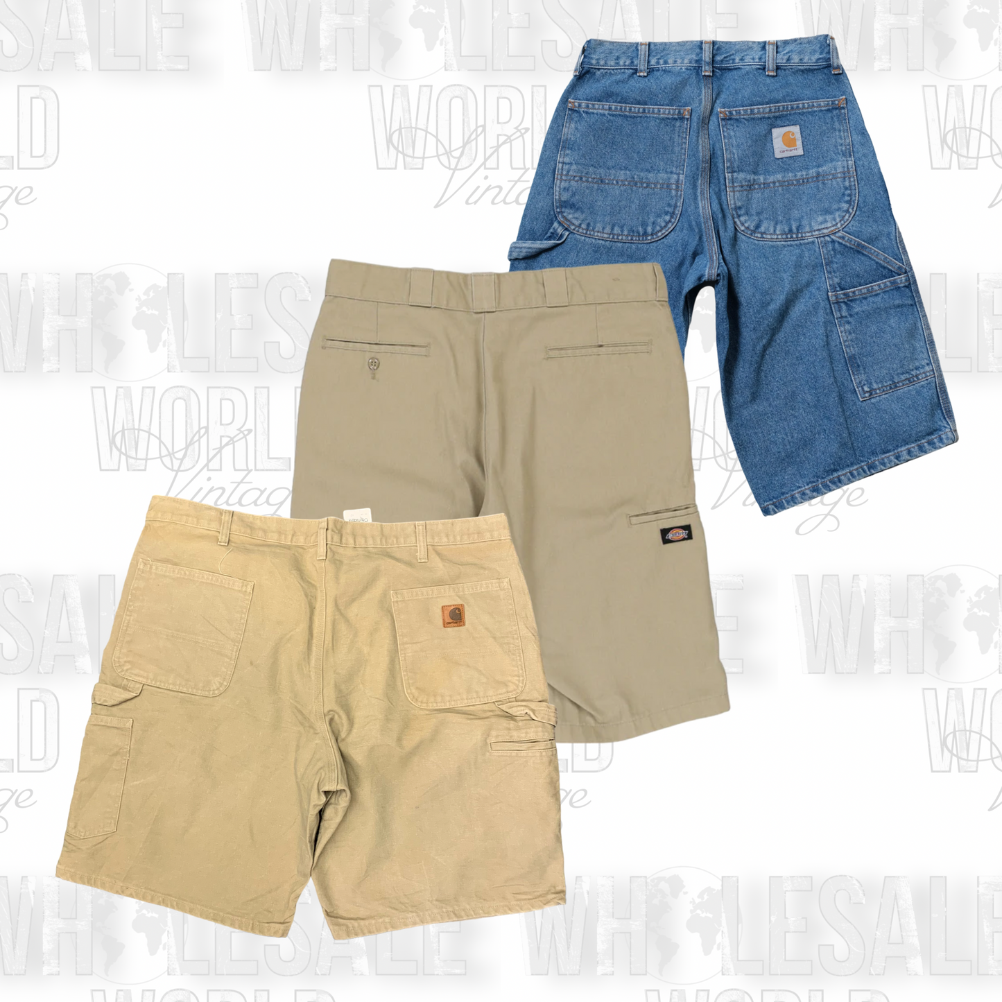 PRE ORDER - VINTAGE CARHARTT & DICKIES SHORTS MIX - GRADE A - 100pc