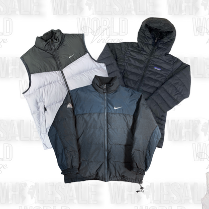 PREMIUM BRANDED PUFFER JACKETS - GRADE A - 25pc