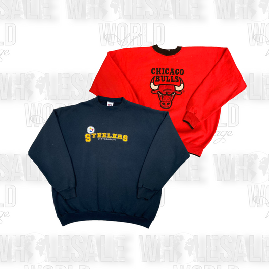 VINTAGE PRO SPORT SWEATSHIRTS & HOODIES - GRADE A - 50pc