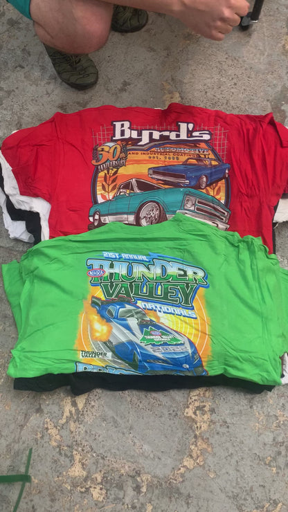 NASCAR & RACING T-SHIRTS - GRADE A - 50pc