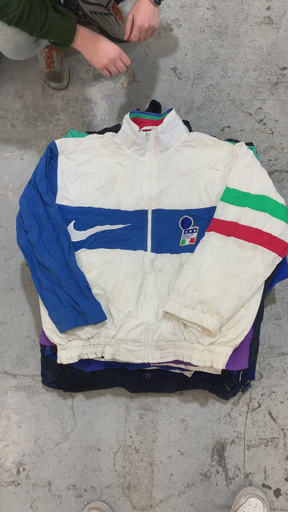 PREMIUM VINTAGE BRANDED TRACK JACKETS & WINDBREAKERS - GRADE A - 70pc